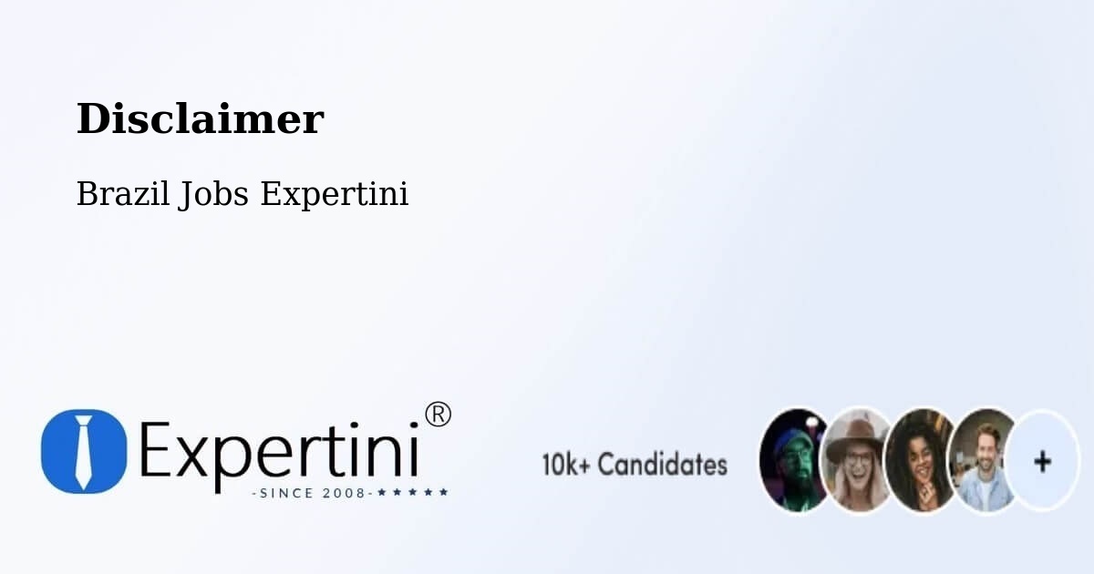 Disclaimer – Quilombo - Brazil Jobs Expertini